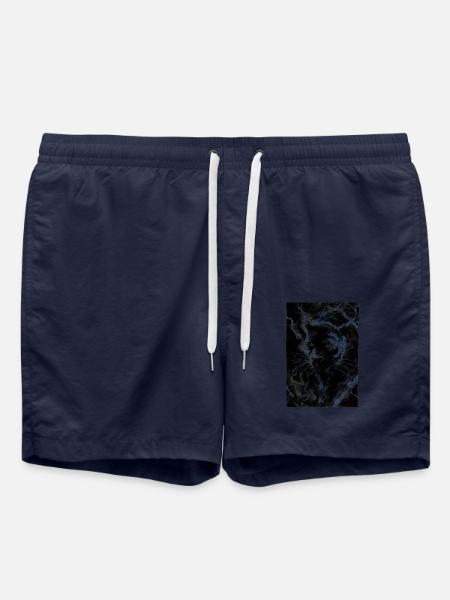 with blue accents - Swim Trunks - french navy