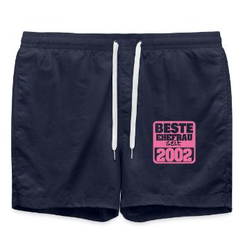 2002 - Short de bain - bleu marine - Devant - AI Model Male 185 light (185cm)