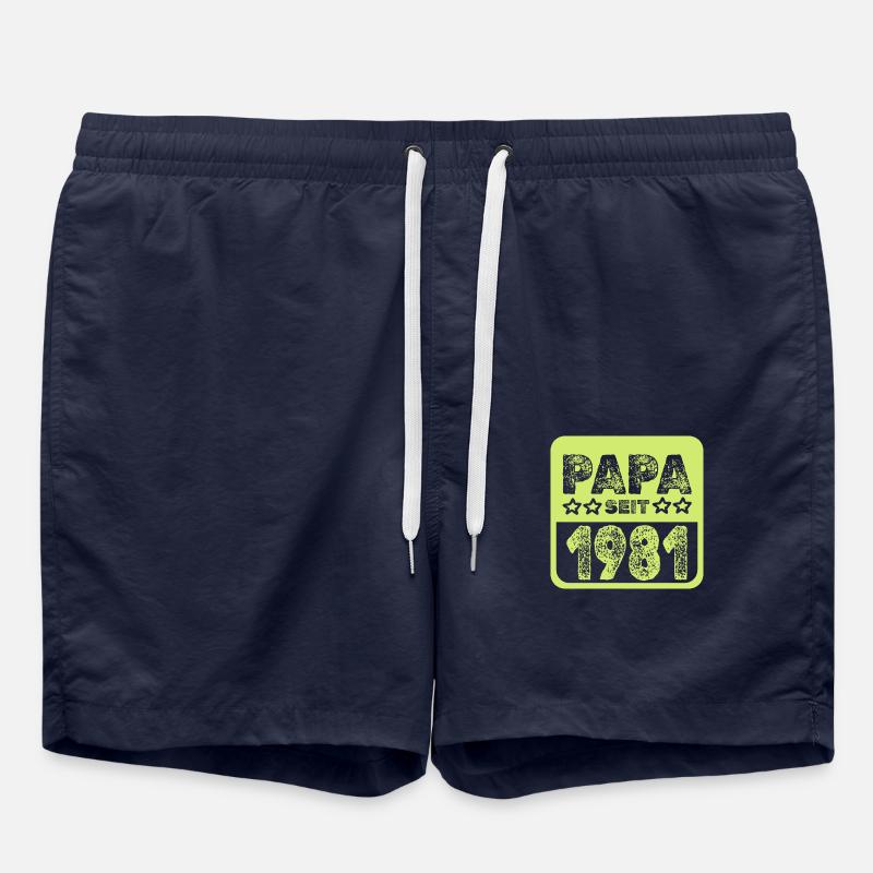 seit 1981 - Badeshorts - French Navy