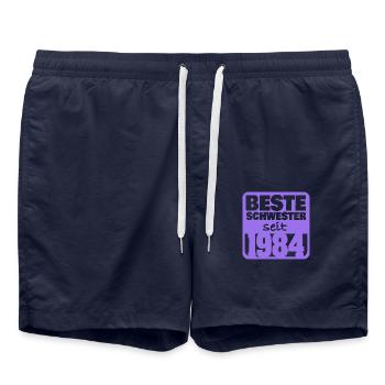 Soeur 1984 - Short de bain - bleu marine - Devant - AI Model Male 185 light (185cm)