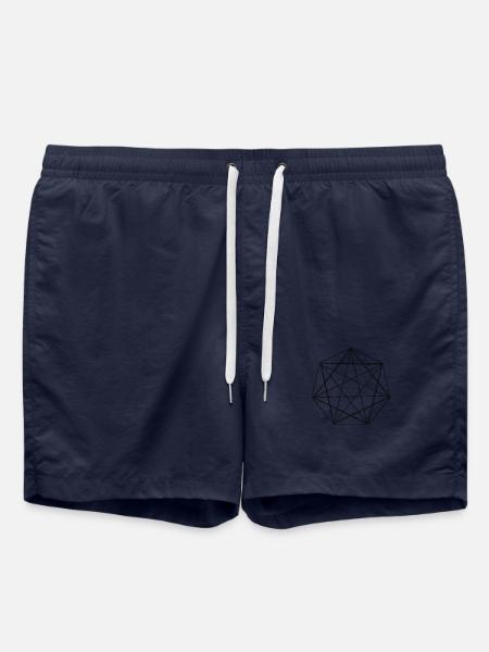 Geometrische Eleganz – Design trifft auf Tiefe und - Badeshorts - French Navy