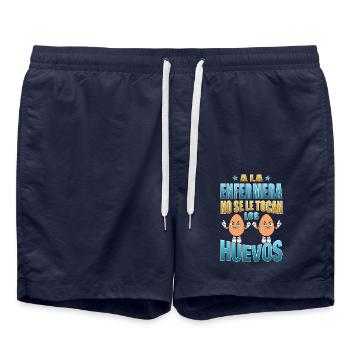 Die Krankenschwester berührt ihre Eier nicht - Badeshorts - French Navy - Vorne - AI Model Male 185 light (185cm)