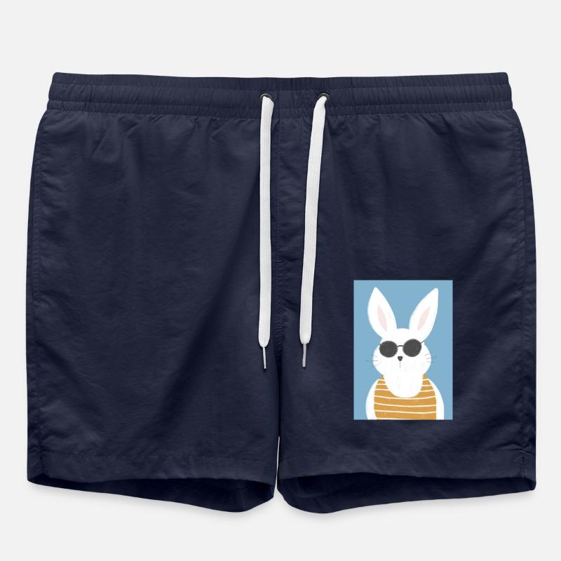 Summer bunny vintage - Swim Trunks - french navy