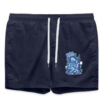 Street Spirit - Swim Trunks - french navy - Front - AI Model Male 185 light (185cm)