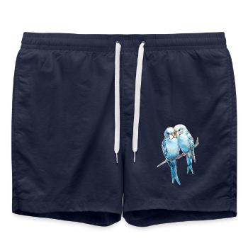 Budgies - Swim Trunks - french navy - Front - AI Model Male 185 light (185cm)