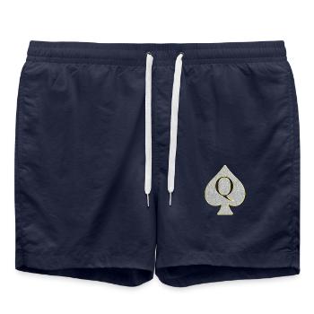Bibelot Reine des piques Bling Bling - Short de bain - bleu marine - Devant - AI Model Male 185 light (185cm)
