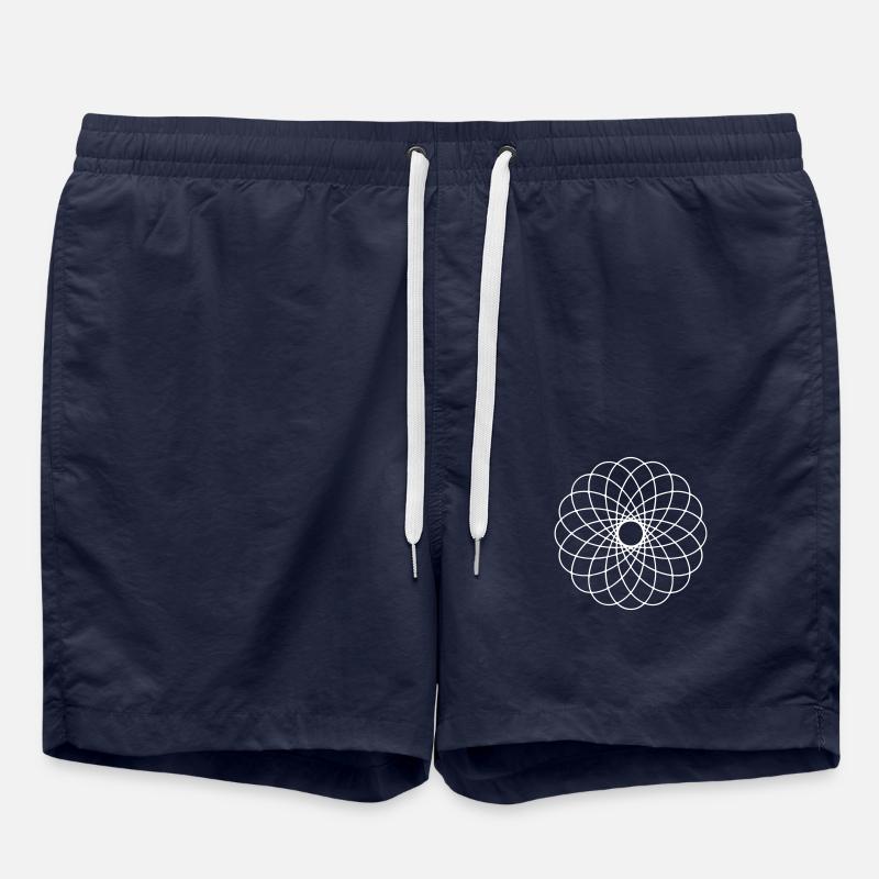 Geometric art - Swim Trunks - french navy