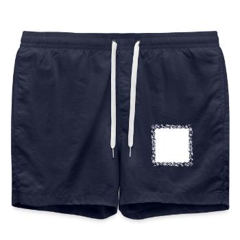 splitter zerbrochen umrandung rahmen kratzer risse - Badeshorts - French Navy - Vorne - AI Model Male 185 light (185cm)