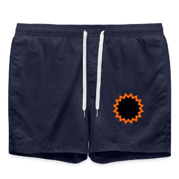 Patch Icon Bicycle Patch Design Shirt - Swim Trunks - french navy - Front - AI Model Male 185 light (185cm)
