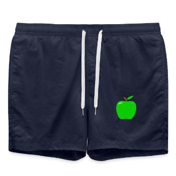 pomme verte - Short de bain - bleu marine - Devant - AI Model Male 185 light (185cm)