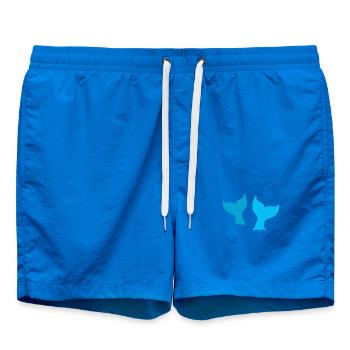 deux queues de dauphins ou de sirènes de baleine - Short de bain - cobalt blue - Devant