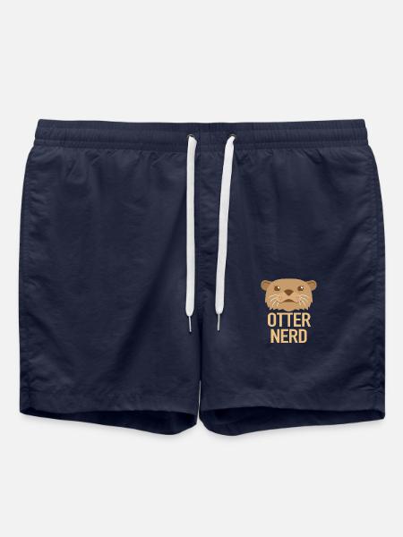 Otter nerd (cute otter) - Swim Trunks - french navy