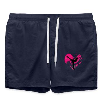 love motiv Figure Skating 1 - Swim Trunks - french navy - Front - AI Model Male 185 light (185cm)