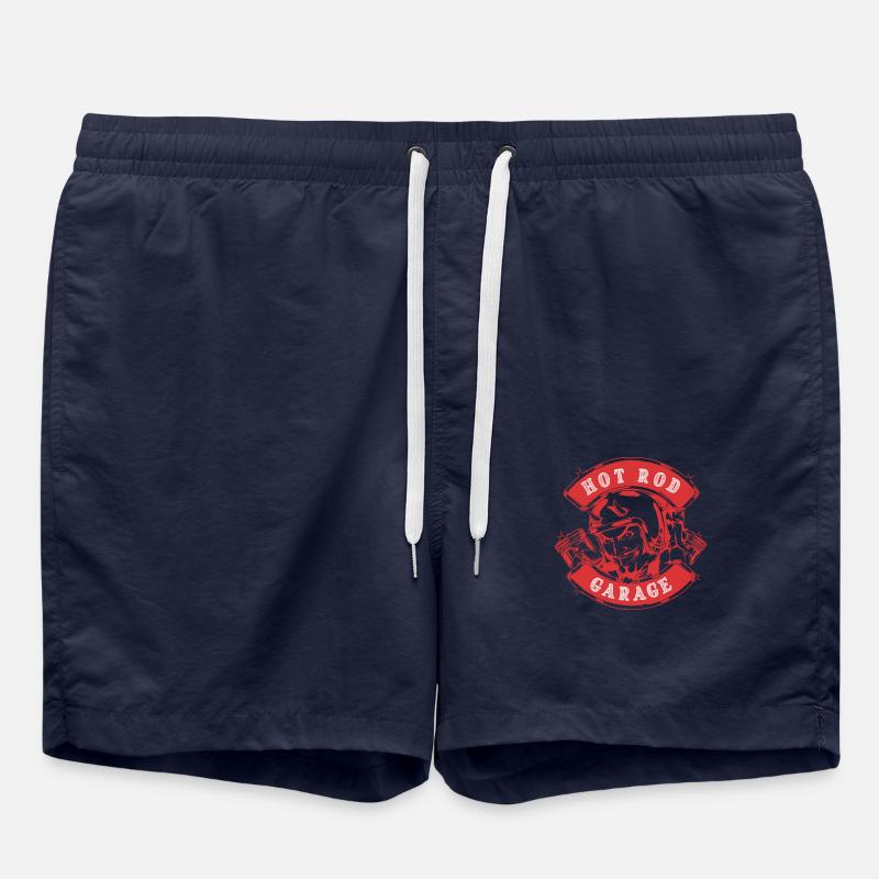 Hot Rod Garage V8 - Swim Trunks - french navy
