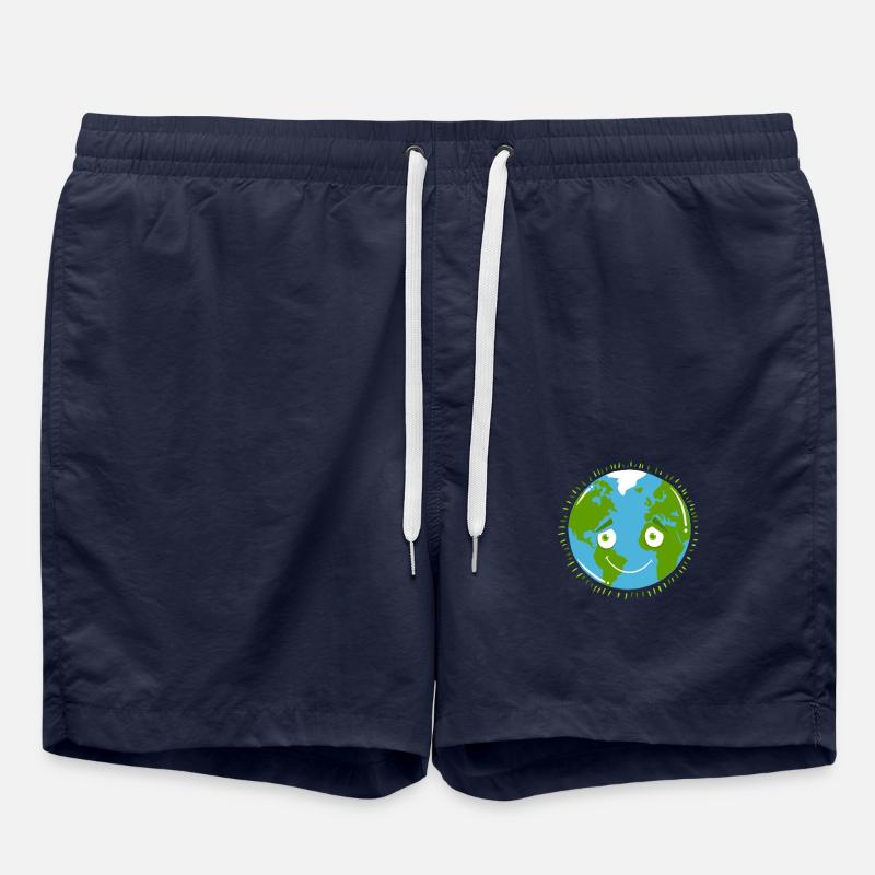 Schüchterner Planet ERDE - Badeshorts - French Navy