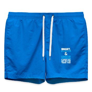 Technicien en informatique intelligent - Short de bain - cobalt blue - Devant