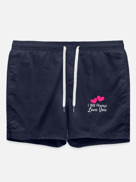 I will Always Love You - Swim Trunks - french navy