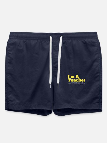 I'm a teacher. - Swim Trunks - french navy