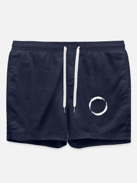 Circle brush icon - Swim Trunks - french navy
