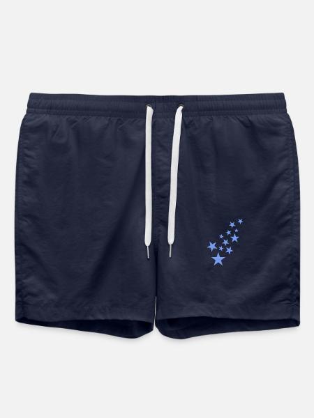 Star asterisk pattern blue - Swim Trunks - french navy