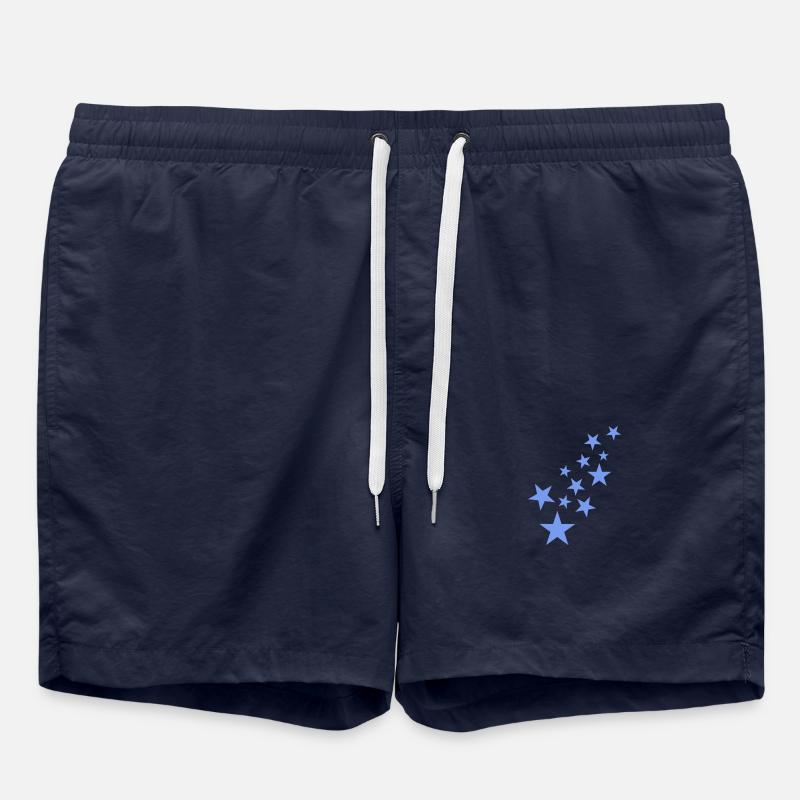 Star asterisk pattern blue - Swim Trunks - french navy