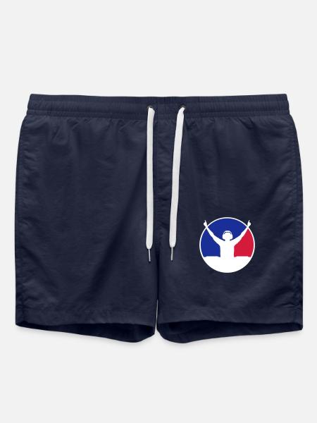 Red Blue DJ - Swim Trunks - french navy