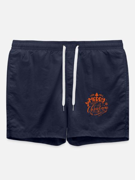 Weihnachten Merry Chrismas - Badeshorts - French Navy