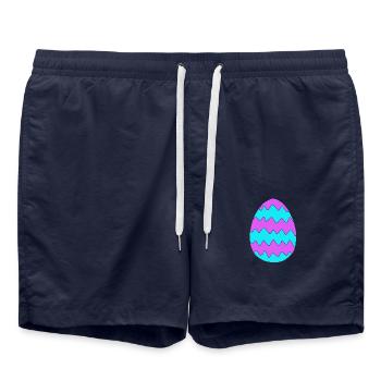 Easter egg colorful gift Easter Easter egg - Swim Trunks - french navy - Front - AI Model Male 185 light (185cm)