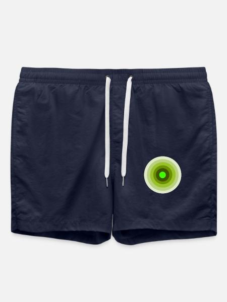 cible verte - Short de bain - bleu marine