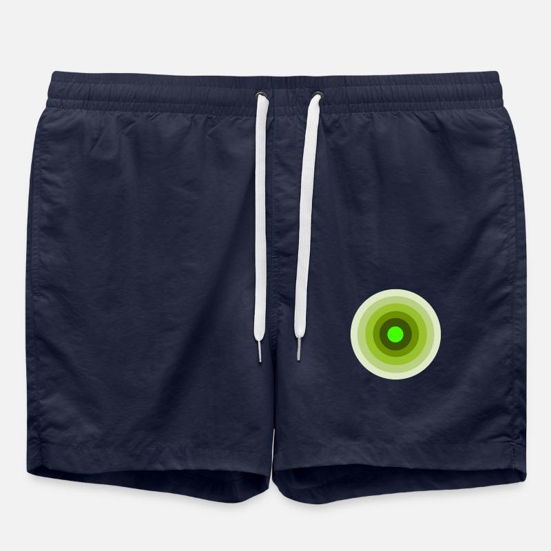 green target - Swim Trunks - french navy