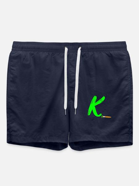 brush green k - Swim Trunks - french navy
