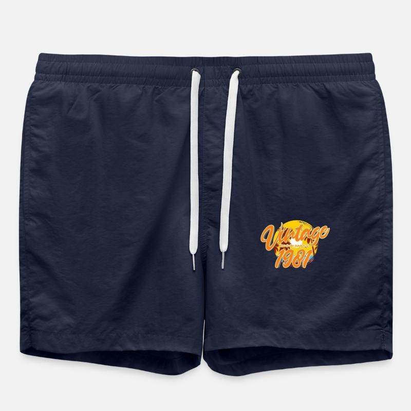 1981 - Swim Trunks - french navy