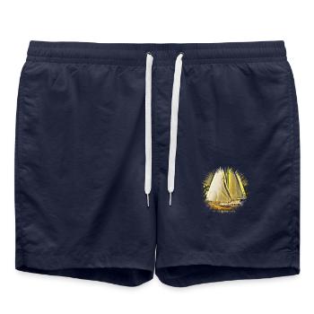 Sail - Swim Trunks - french navy - Front - AI Model Male 185 light (185cm)