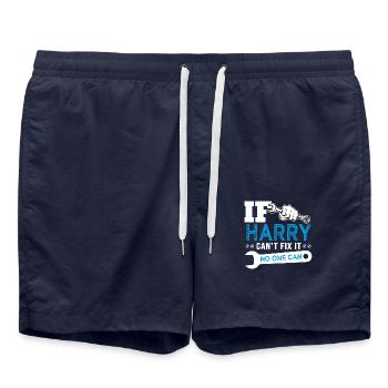 If Harry can't fix it funny T shirt can't fix it - Swim Trunks - french navy - Front - AI Model Male 185 light (185cm)