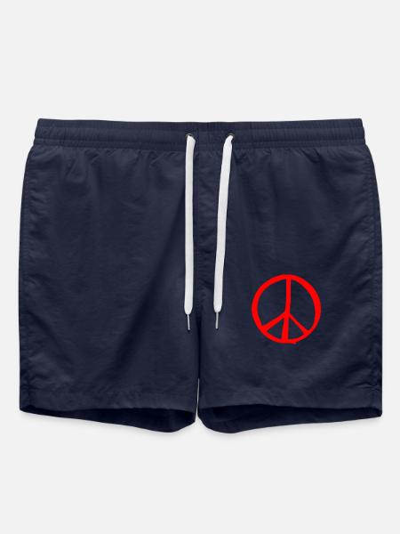 Peace - Short de bain - bleu marine