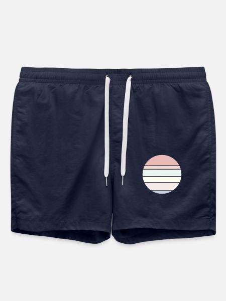 Background Pastel Circle - Swim Trunks - french navy