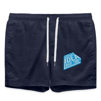 Thats a horrible Idea - Swim Trunks - french navy - Front - AI Model Male 185 light (185cm)