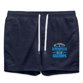 People Call Me Grandpa - Swim Trunks - french navy - Front - AI Model Male 185 light (185cm)