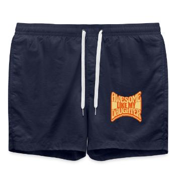 Génial comme ma fille - Short de bain - bleu marine - Devant - AI Model Male 185 light (185cm)