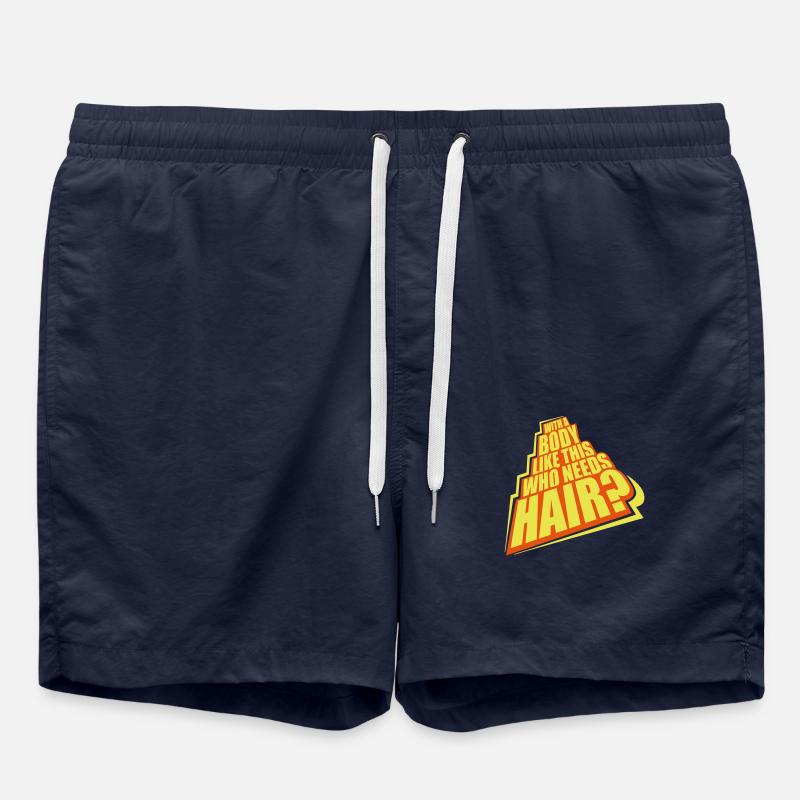 Who Needs Hair Saying - Swim Trunks - french navy