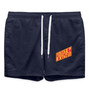 Exercice Extra Fries Citation - Short de bain - bleu marine - Devant - AI Model Male 185 light (185cm)