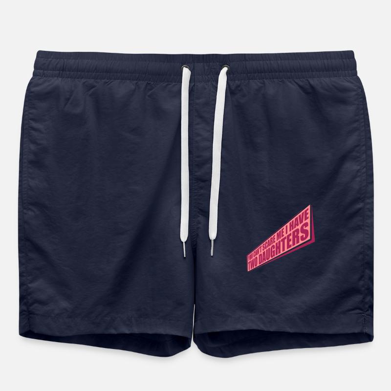 I have two daughters - Badeshorts - French Navy