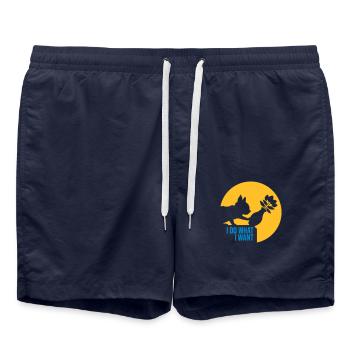 Faire ce que je veux - Short de bain - bleu marine - Devant - AI Model Male 185 light (185cm)