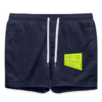 Im not for everyone - Badeshorts - French Navy - Vorne - AI Model Male 185 light (185cm)
