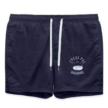 J'Peux Pas J'Ai Baignoire - Short de bain - bleu marine - Devant - AI Model Male 185 light (185cm)