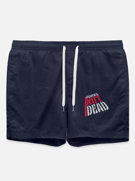 punks not dead quote - Swim Trunks - french navy