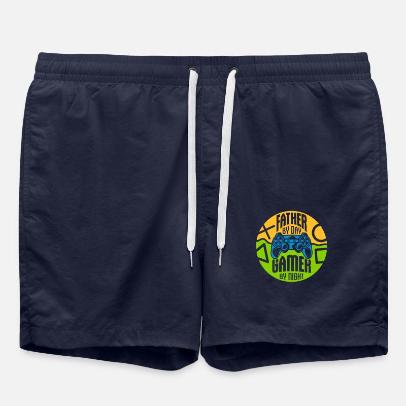 père de jour Gamer - Short de bain - bleu marine