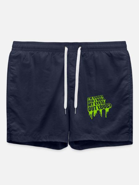 Roll My Eyes Out - Swim Trunks - french navy