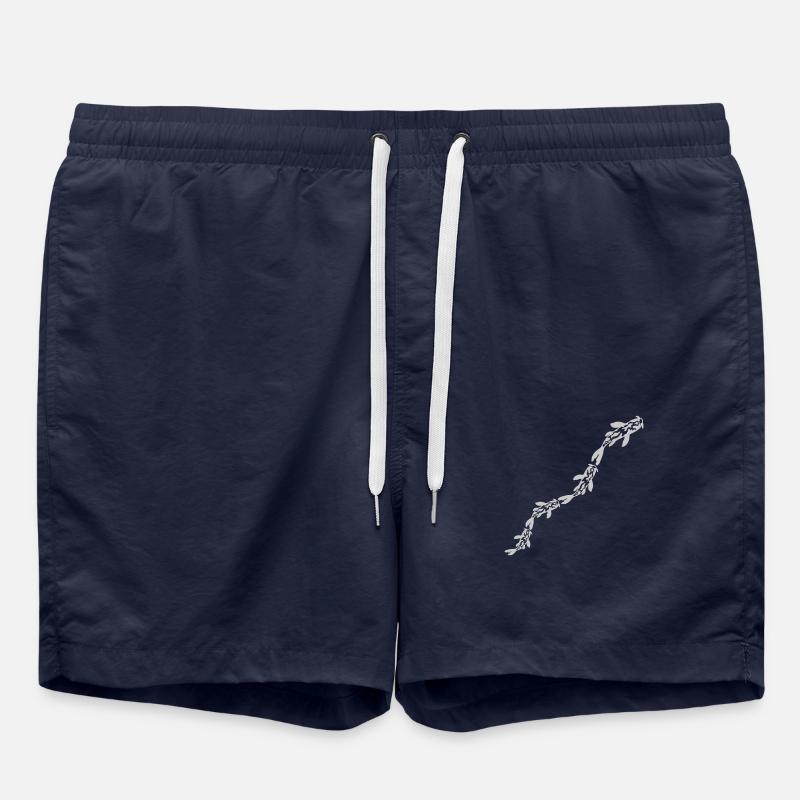 Series Koi Fish Nishikigoi - Swim Trunks - french navy