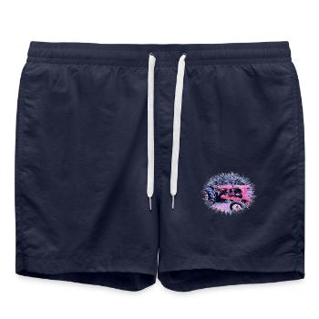 Tracteur - Short de bain - bleu marine - Devant - AI Model Male 185 light (185cm)